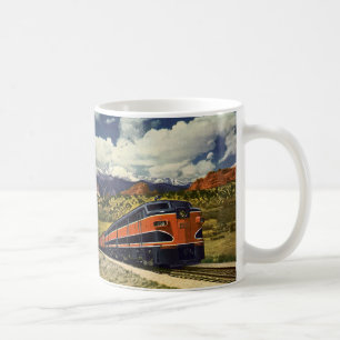 Vintage Transportation in American West, Train 158 Coffee Mug
