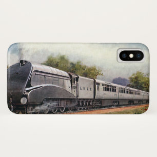 Vintage Transportation, Modern Silver Bullet Train iPhone X Case