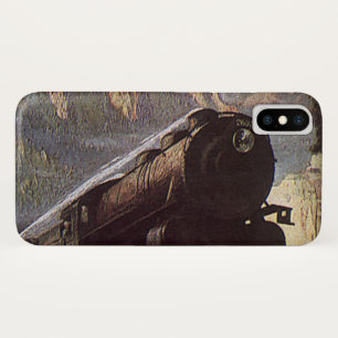 Vintage Transportation, Mountain Train Travel iPhone X Case