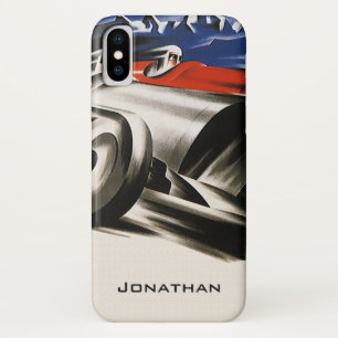 Vintage Transportation, Sports Race Cars Racing iPhone X Case