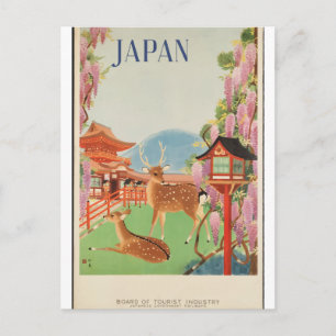Vintage Travel 1930s Japan Postcard
