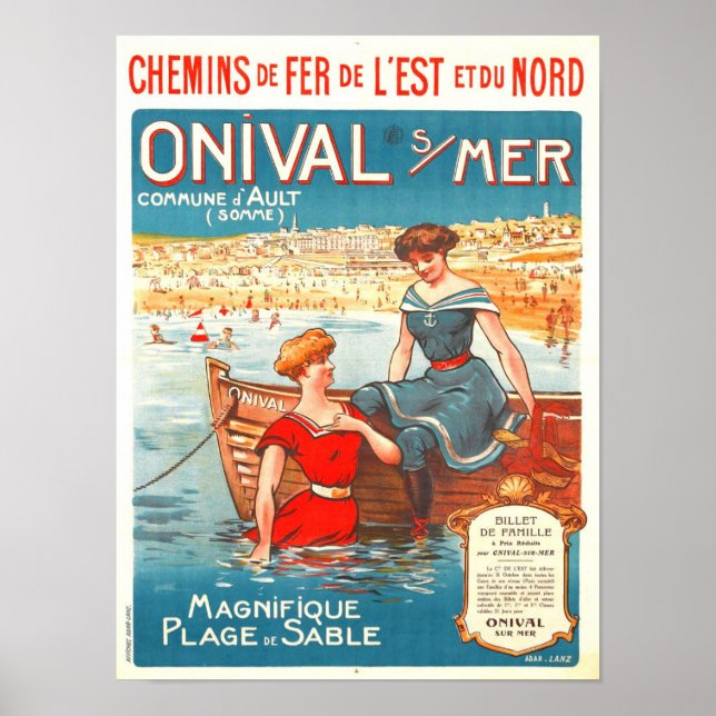 Vintage Travel Ad Poster (Front)