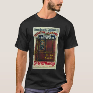 Vintage Travel Advert Poster T-Shirt London