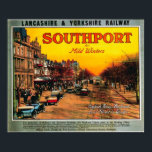 Vintage Travel Advert /Southport England 1900's Poster<br><div class="desc">Vintage Travel Advert /Southport England 1900's</div>