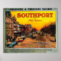 Vintage Travel Advert /Southport England 1900's