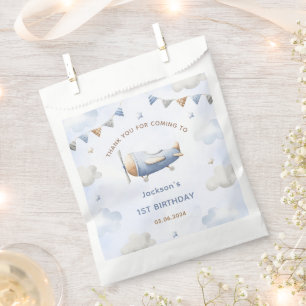 Vintage Travel Aeroplane Birthday Party  Favour Bags