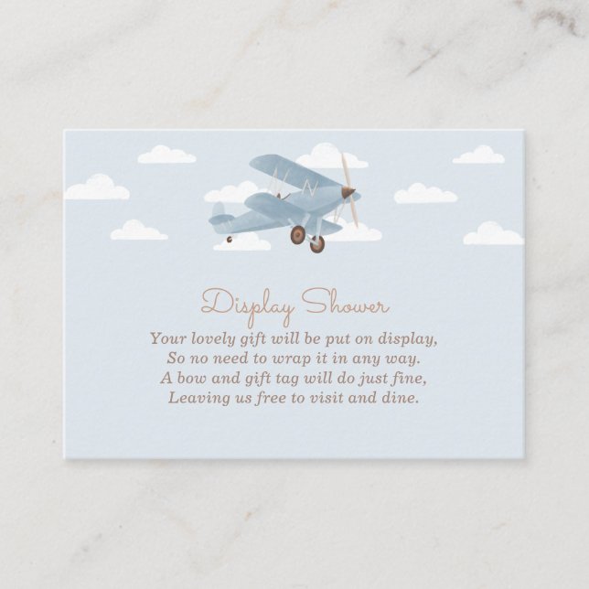 Vintage Travel Aeroplane Display Shower Enclosure  (Front)