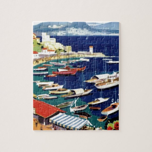 Vintage Travel Athens Greece Jigsaw Puzzle (Vertical)
