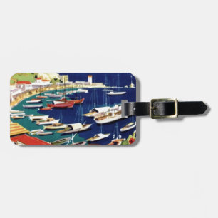 Vintage Travel Athens Greece Luggage Tag