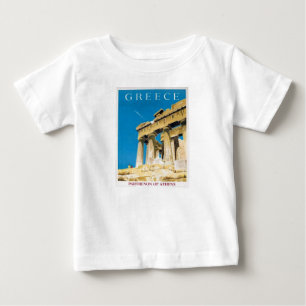 Vintage Travel Athens Greece Parthenon Temple Baby T-Shirt