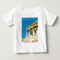 Vintage Travel Athens Greece Parthenon Temple