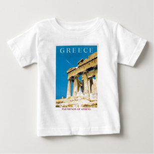 Vintage Travel Athens Greece Parthenon Temple Baby T-Shirt