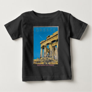 Vintage Travel Athens Greece Parthenon Temple Baby T-Shirt