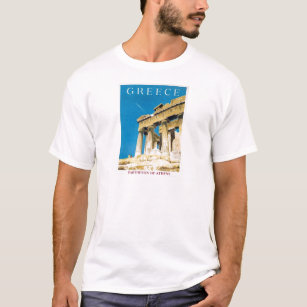 Vintage Travel Athens Greece Parthenon Temple T-Shirt
