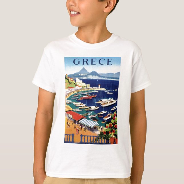Vintage Travel Athens Greece T-Shirt (Front)