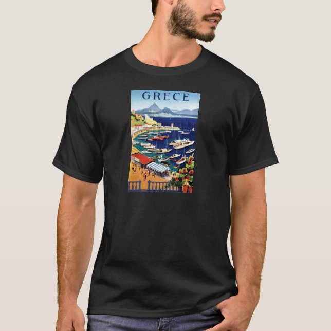 Vintage Travel Athens Greece T-Shirt (Front)