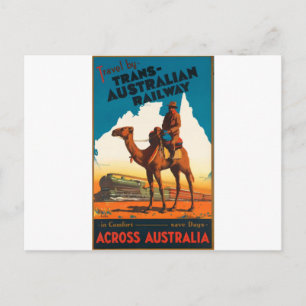 Vintage Travel Australia Postcard