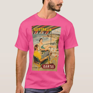 Vintage Travel - Australia Qantas T-Shirt