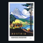 Vintage travel,Austria Poster<br><div class="desc">Vintage travel poster for Austria.</div>