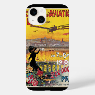 Vintage Travel, Aviation Aeroplanes, Lyon, France Case-Mate iPhone 14 Case
