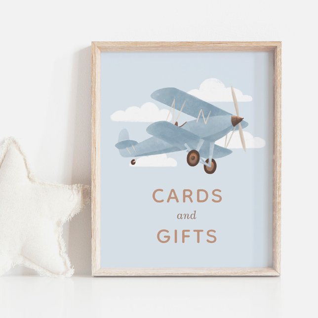 Vintage Travel Baby Shower Cards and Gifts Poster (Creator Uploaded)