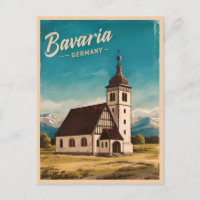 Vintage Travel Bavaria Germany Retro Scenic
