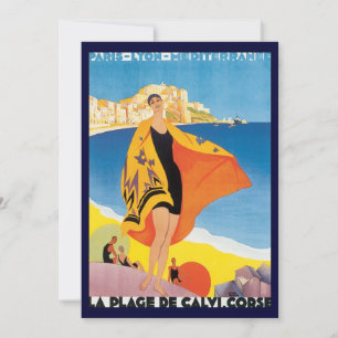 Vintage Travel, Beach Vacation at Calvi, Corsica