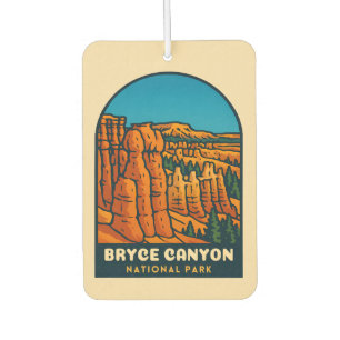 Vintage Travel Bryce Canyon National Park Retro Car Air Freshener
