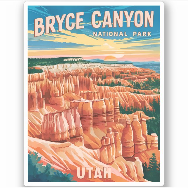 Vintage Travel Bryce Canyon National Park Utah (Front)