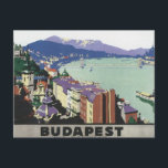 Vintage Travel Budapest Hungary Postcard<br><div class="desc">Budapest Hungary Europe Vintage Travel Art Our collection of old-time travel posters and prints illustrate the lush landscapes of Europe, exotic scenery in Morocco, elegant hotels and luxurious resorts around the world from Monte Carlo to Pasadena and Bangkok. Visit nostalgic vacation and travel destinations around the world, England, France, Germany,...</div>