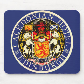 Vintage Travel Caledonian Hotel Edinburgh Scotland Mouse Mat
