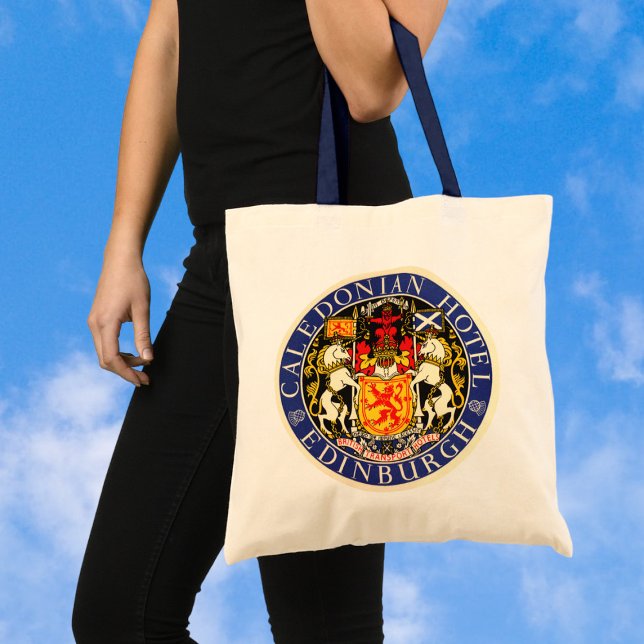 Vintage Travel Caledonian Hotel Edinburgh Scotland Tote Bag (Creator Uploaded)