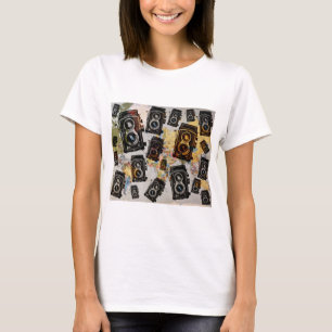 Vintage Travel Camera Pattern T-Shirt