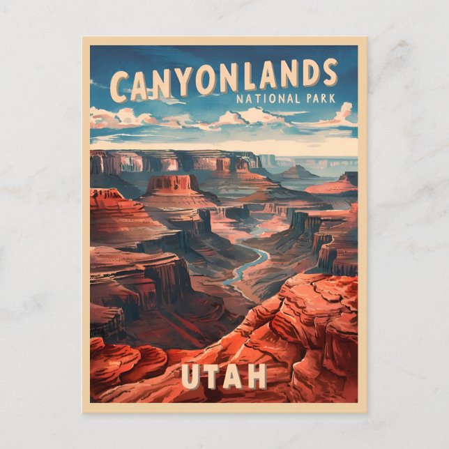 Vintage Travel Canyonlands National Park Utah Postcard (Front)
