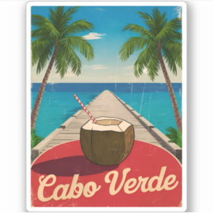 Vintage Travel Cape Verde Islands Retro Graphic