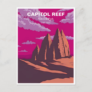 Vintage travel Capitol Reef National Park Utah Postcard