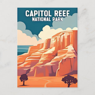 Vintage travel Capitol Reef National Park Utah Postcard