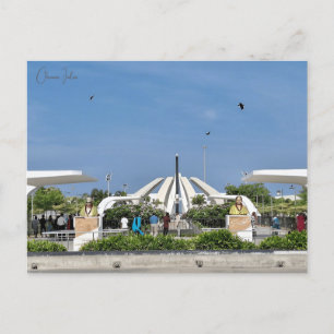 Vintage travel city Chennai India vacation retro Postcard
