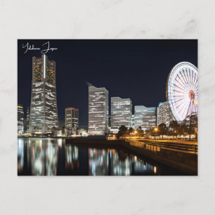 Vintage travel city Yokohama Japan vacation retro Postcard