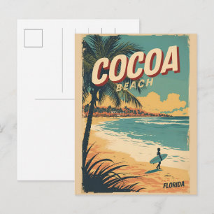 vintage Travel Cocoa Beach Florida westgate gifts Postcard
