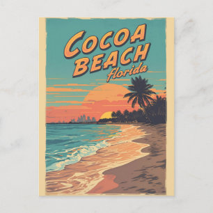 vintage Travel Cocoa Beach Florida westgate gifts Postcard