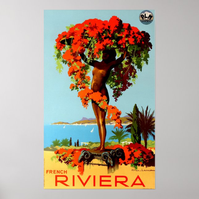 Vintage Travel - Côte d'Azur - French Riviera Poster (Front)