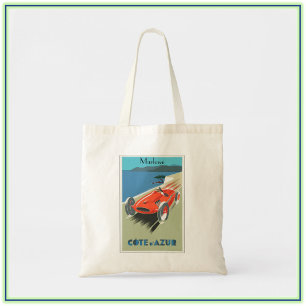 Vintage Travel Cote d'Azur Tote Bag