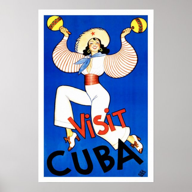 Vintage travel, Cuba Poster (Front)