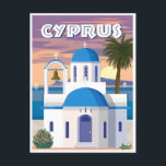 vintage travel CYPRUS KYRENIA Chypre  Postcard<br><div class="desc">vintage,  retro,  travel,  modern,  watercolor,  CYPRUS,  KYRENIA,  Chypre,  tourism, </div>