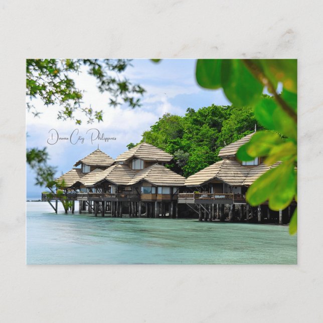 vintage travel Davao City Philippines vacation Postcard (Front)