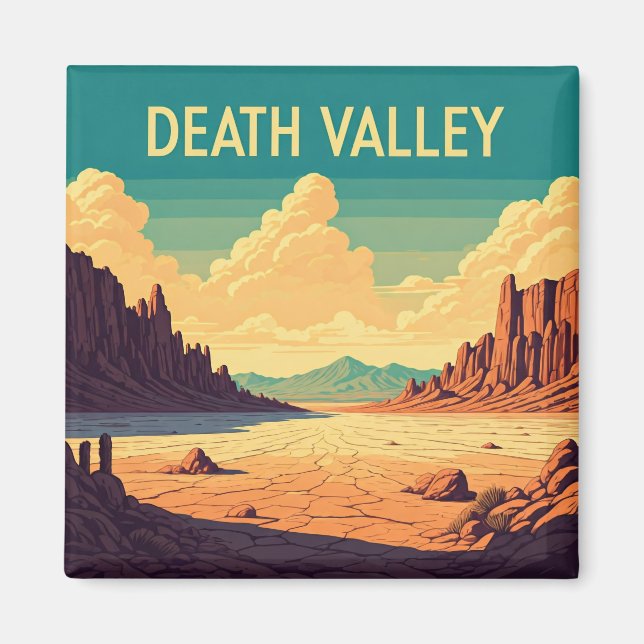Vintage Travel Death Valley National Park Magnet (Front)