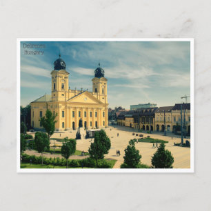 vintage travel debrecen Retro Hungary Hongrie Postcard