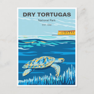 Vintage travel Dry Tortugas National Park Florida Postcard