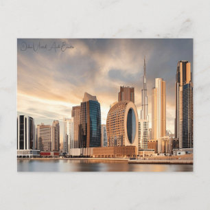 vintage travel Dubai United Arab Emirates city Postcard